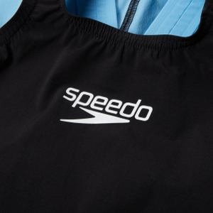 Mädchen Fastskin LZR Ignite Kneeskin Badeanzug Schwarz/Blau