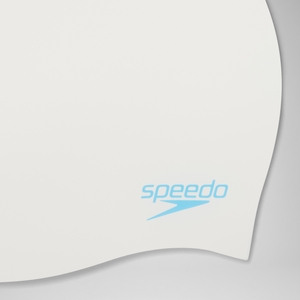 Plain Moulded Silicone Junior Cap White