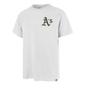 Oakland Athletics '47 World Series Backer ECHO Tee - White Wash