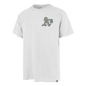 Oakland Athletics '47 Cooperstown Backer ECHO Tee - White Wash