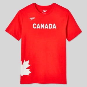 Canada Tee-shirt ras du cou à manches courtes unisexe Team - Équipe Rouge | Size XS