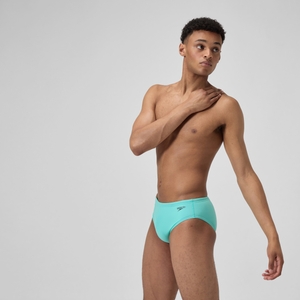 Men's Solid One Brief Turquoise