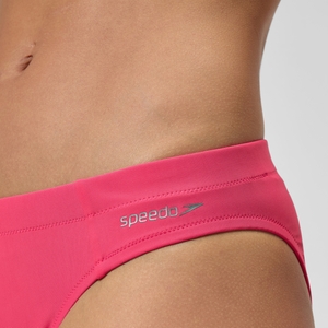 Einfarbige klassische Bikinihose Rosa für Damen