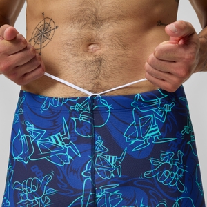 Beachstar Bedruckte Aquashorts Blau für Herren
