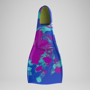 Palme Adulte Long Blade violet/bleu
