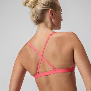 Women's Solid Convertible Bikini Top Coral