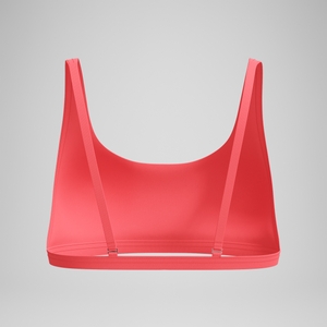 Women's Solid Convertible Bikini Top Coral