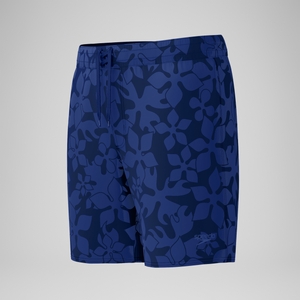 Lookout Bedruckte Badeshorts 45 cm Marineblau für Herren