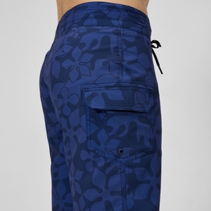 Lookout Bedruckte Badeshorts 45 cm Marineblau für Herren