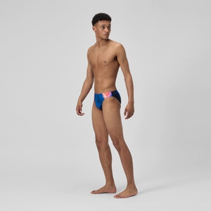 Beachstar Badehose 5 cm Blau/Pink für Herren