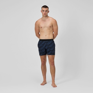 Men's Print Volley 16" Swim Trunks Black/Gray