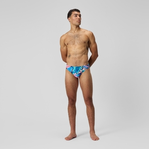 Men's Print Beachstar 2" Brief Blue/Pink