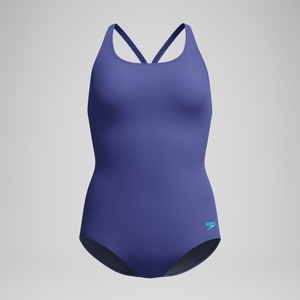 Women's Fashion Conservative Leg One Piece Purple