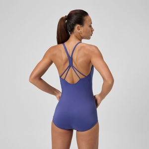 Women's Fashion Conservative Leg One Piece Purple