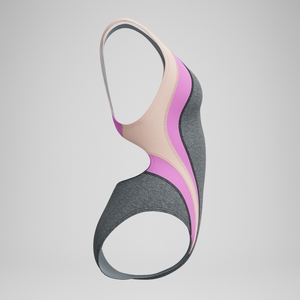 Women's Heather Quantum Fusion Splice One Piece Gray/Pink