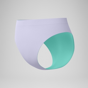 Women's FLU3NTE Solid Hi Waist Bikini Bottom Lilac