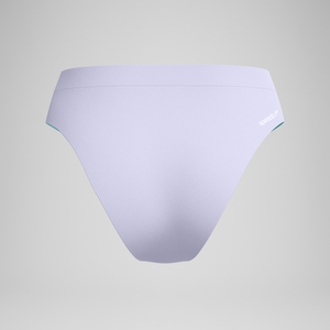 Women's FLU3NTE Solid Hi Waist Bikini Bottom Lilac