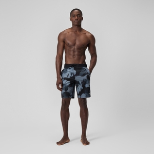 Short de bain Bondi imprimé 50 cm, hommes, noir