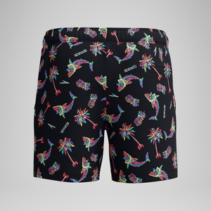 Redondo Edge Bedruckte Badeshorts 40 cm Schwarz/Orange für Herren