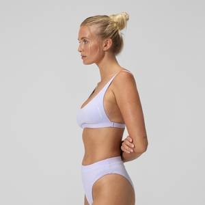 Women's Solid Convertible Bikini Top Purple