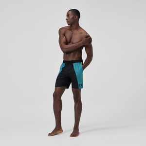 Men's Colorblock Redondo Volley 18" Swim Trunks Blue/Black