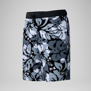 Short de bain Bondi imprimé 50 cm, hommes, gris/blanc