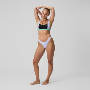 Women's FLU3NTE Colourblock Convertible Bikini Top Black