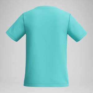 Maillot de bain manches courtes à motif graphique pour garçons, bleu clair