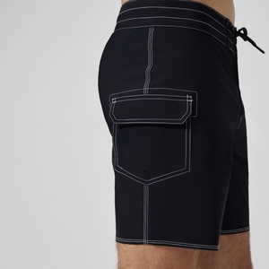 Herren Lookout Solid Boardshorts 45 cm Schwarz/Dunkelgrau