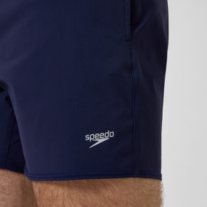 Lookout Einfarbige Badeshorts 40 cm Marineblau für Herren