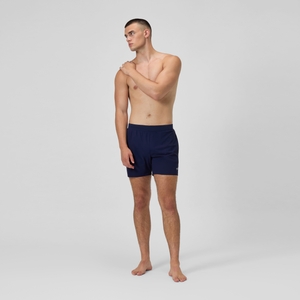 Lookout Einfarbige Badeshorts 40 cm Marineblau für Herren