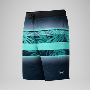 Short de bain Bondi imprimé 50 cm, hommes, noir