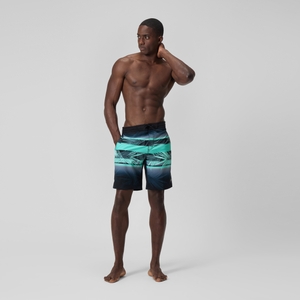 Short de bain Bondi imprimé 50 cm, hommes, noir