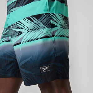 Short de bain Bondi imprimé 50 cm, hommes, noir