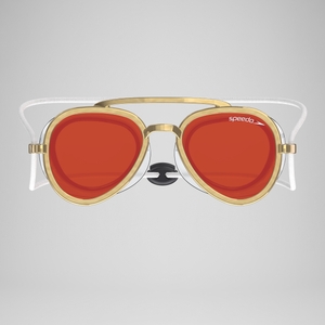 Adult Sunny G Mariner Mirror Goggles Red/Gold