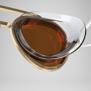 Adult Sunny G Mariner Mirror Goggles Red/Gold