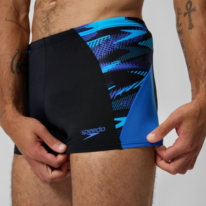 Endurance+ Max Splice-Aquashorts Schwarz/Blau für Herren