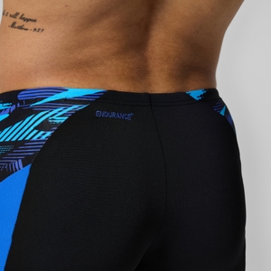 Endurance+ Max Splice-Aquashorts Schwarz/Blau für Herren