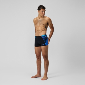Endurance+ Max Splice-Aquashorts Schwarz/Blau für Herren