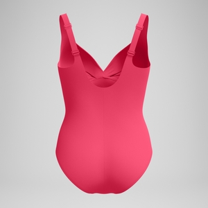 Formender Cross-Knot-Badeanzug Rosa für Damen