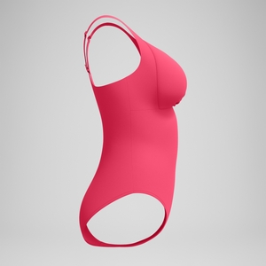 Formender Cross-Knot-Badeanzug Rosa für Damen