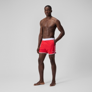 Jetstream Logo-Badeshorts 40 cm Rot/Weiß für Herren