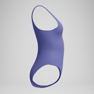 Women's Asymmetric Swimsuit Blue