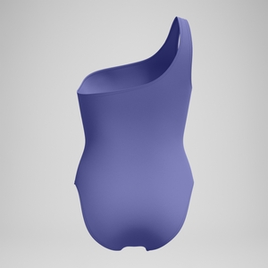 Women's Asymmetric Swimsuit Blue