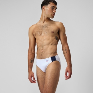 Men's Jetstream Retro Colorblock Brief White
