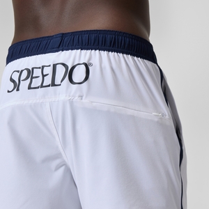 Jetstream Short de bain Logo 40 cm, hommes, blanc/bleu marine