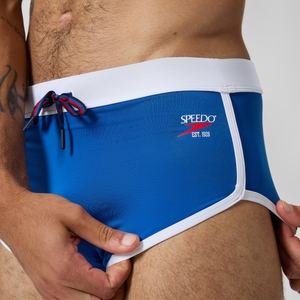 Men's Jetstream Retro Logo Brief Blue