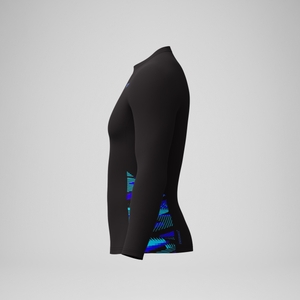 Men's Endurance+ Splice Rashguard Black/Blue