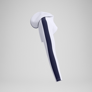 Jetstream Haut à capuche Femme à manches longues Shrug blanc/bleu marine