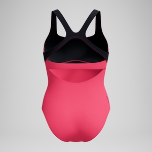 Racer-Badeanzug Pink für Damen